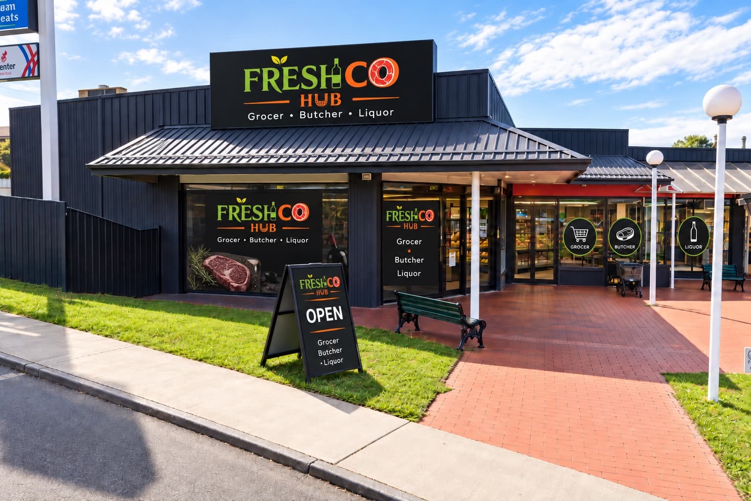 The FreshCo Hub storefront on Innocent Street, Kings Meadows