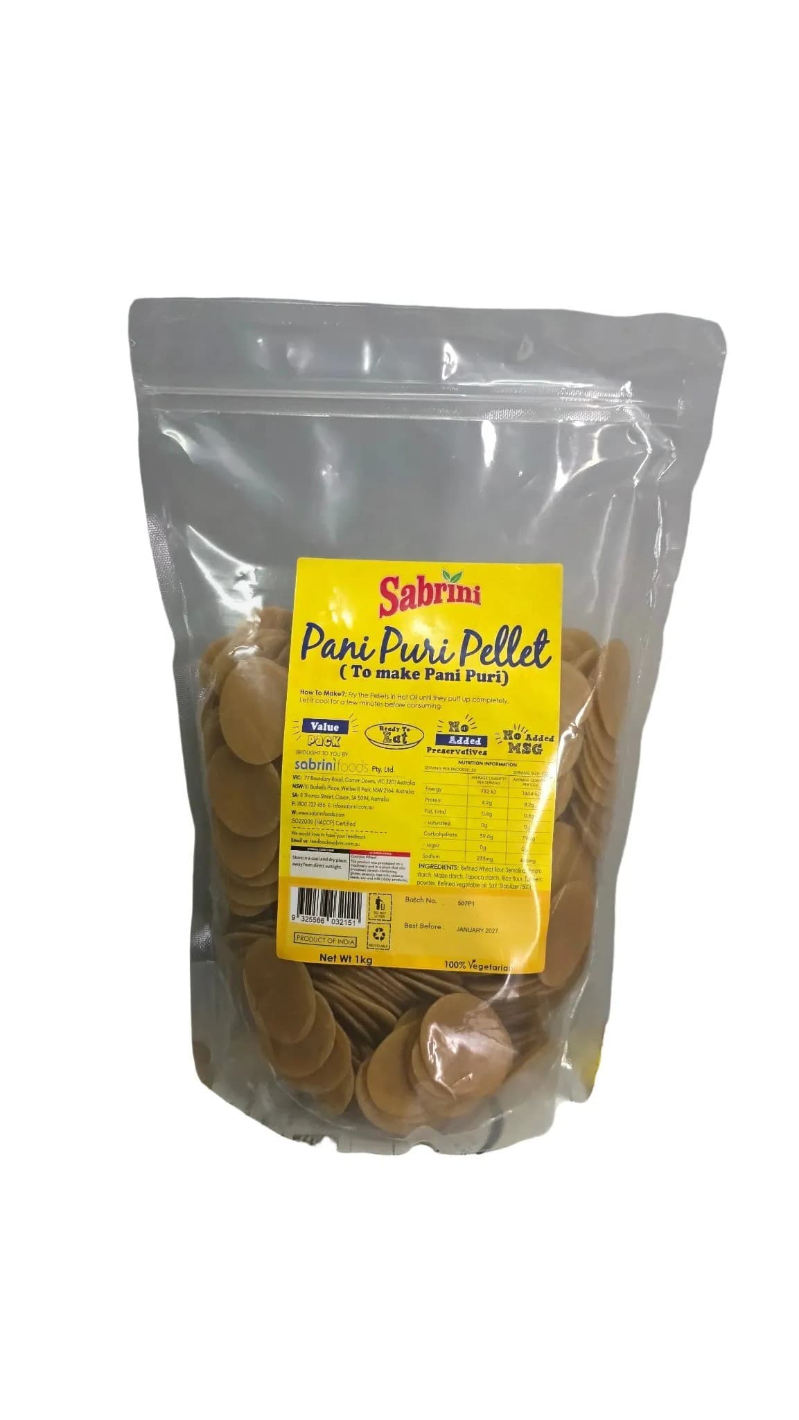Sabrini Pani Puri Pellet 1kg