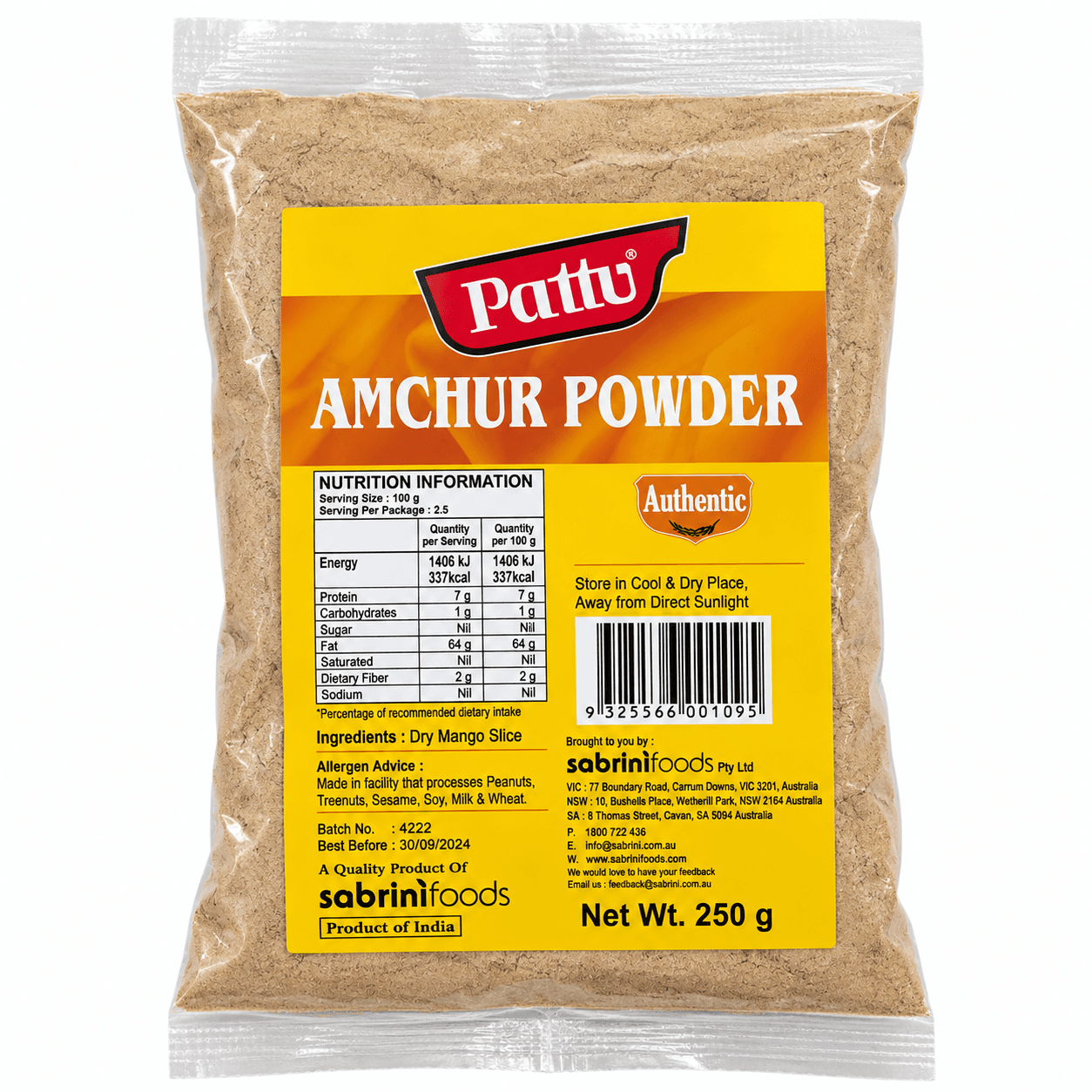 Amchur Powder 250g / Pattu