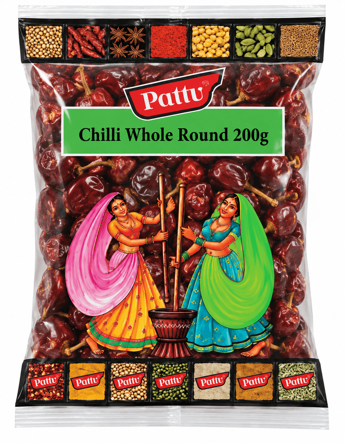 Chilli Whole Round 200g / Pattu