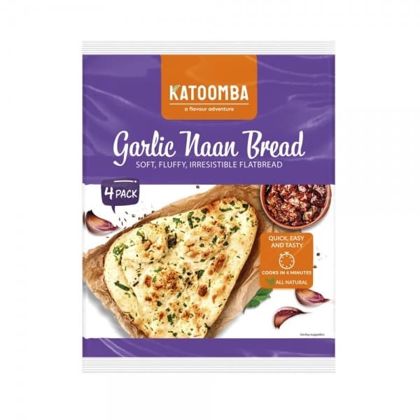 Katoomba Small Garlic Naan 400G
