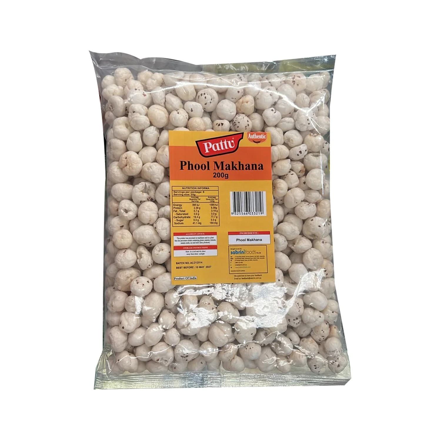 Makhana Plain/ PTU 200g