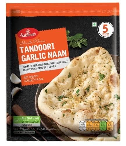 Haldirams, Tandoori Garlic Naan
